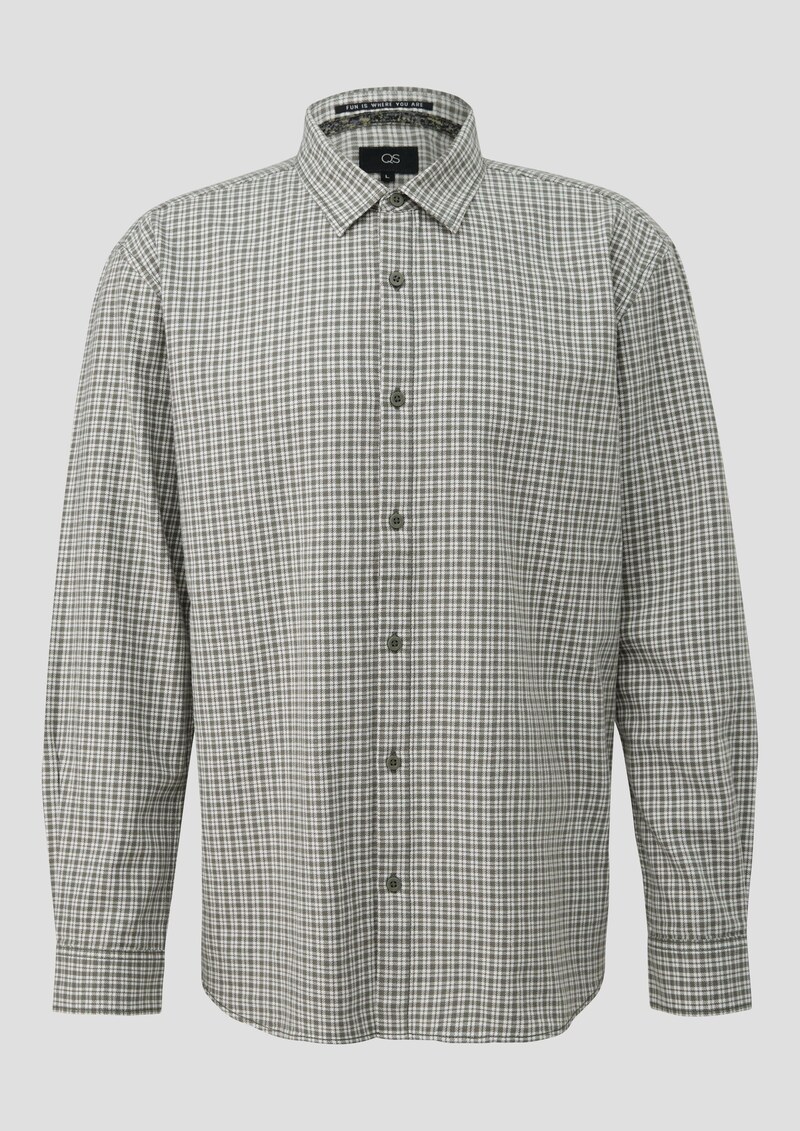 Regular Fit: Karohemd aus Baumwollflanell