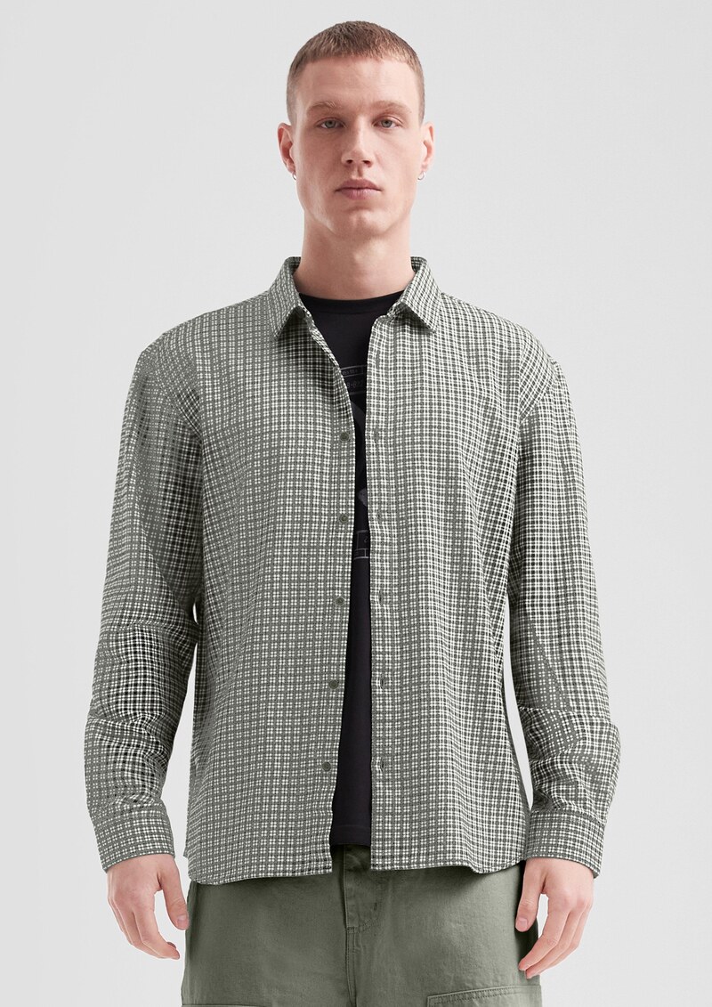 Regular Fit: Karohemd aus Baumwollflanell