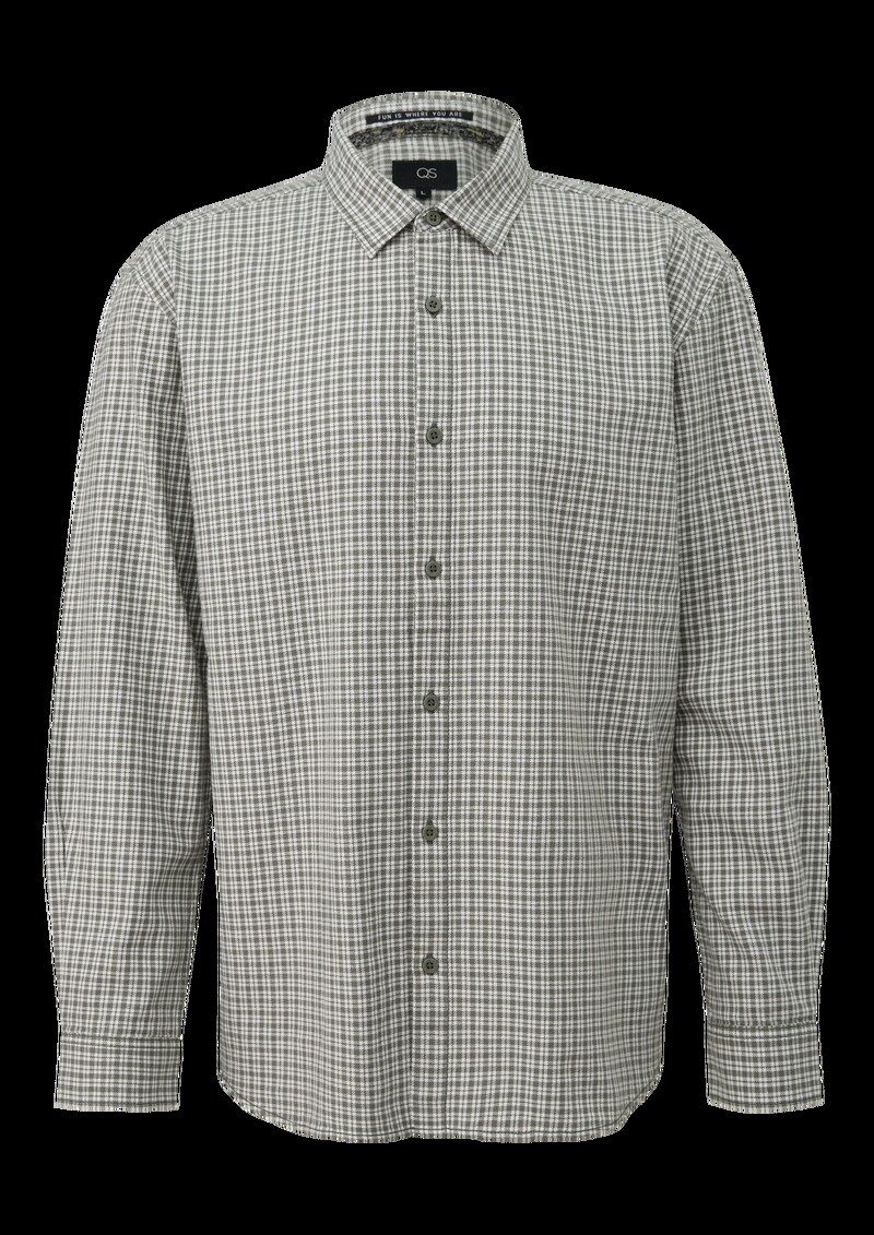 Regular Fit: Karohemd aus Baumwollflanell