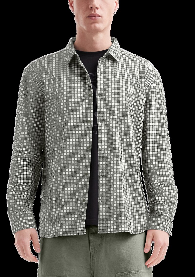 Regular Fit: Karohemd aus Baumwollflanell