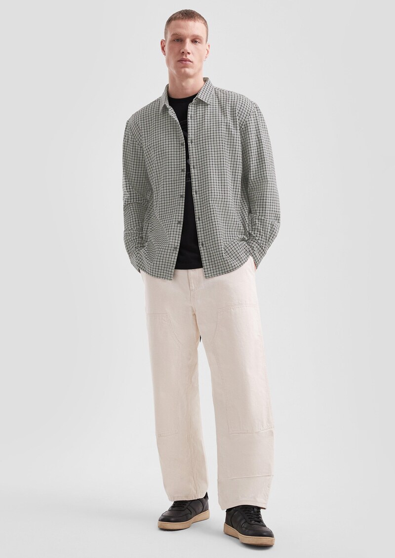 Regular Fit: Karohemd aus Baumwollflanell