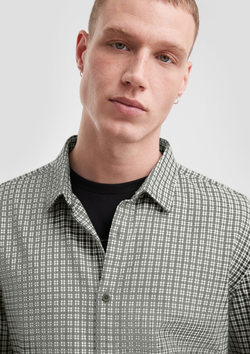 Regular Fit: Karohemd aus Baumwollflanell