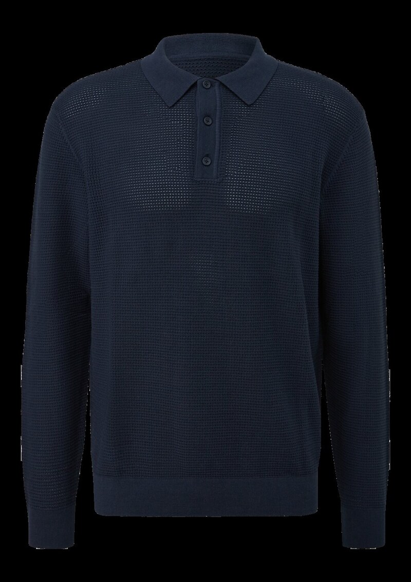 Strickpullover mit Polokragen