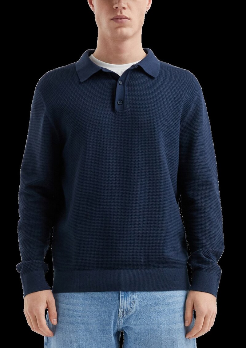 Strickpullover mit Polokragen