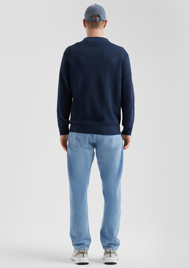 Strickpullover mit Polokragen