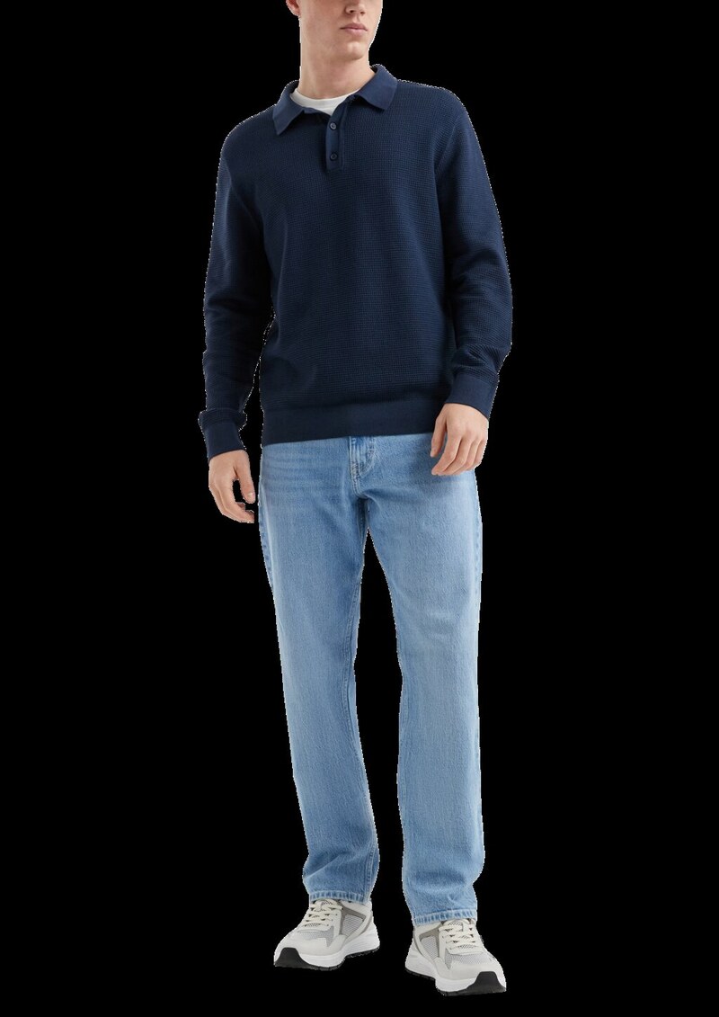 Strickpullover mit Polokragen