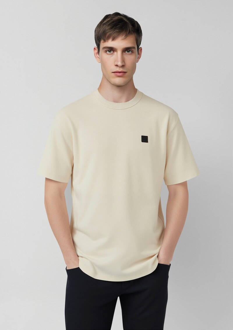 T-Shirt im Relaxed Fit aus Interlockjersey