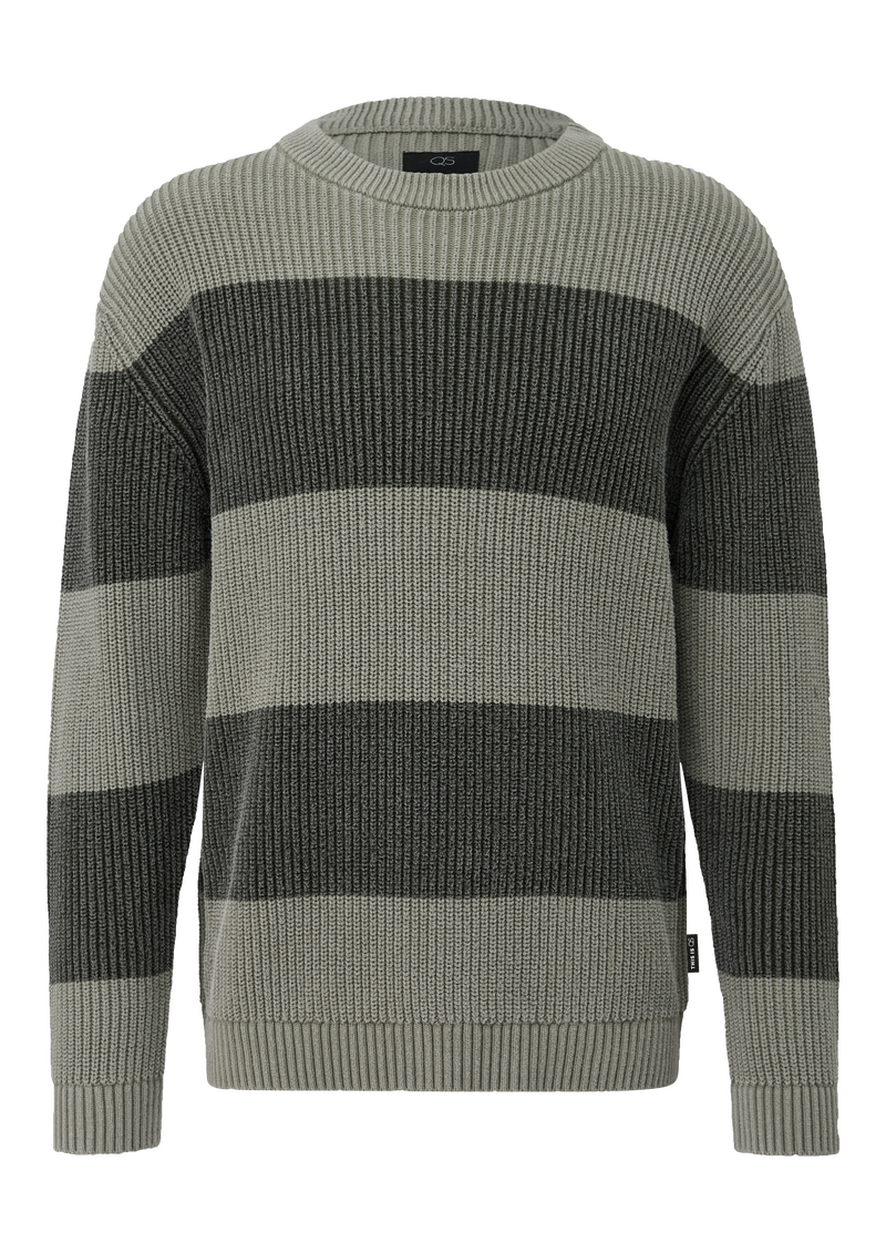 Grobstrickpullover mit Wascheffekt