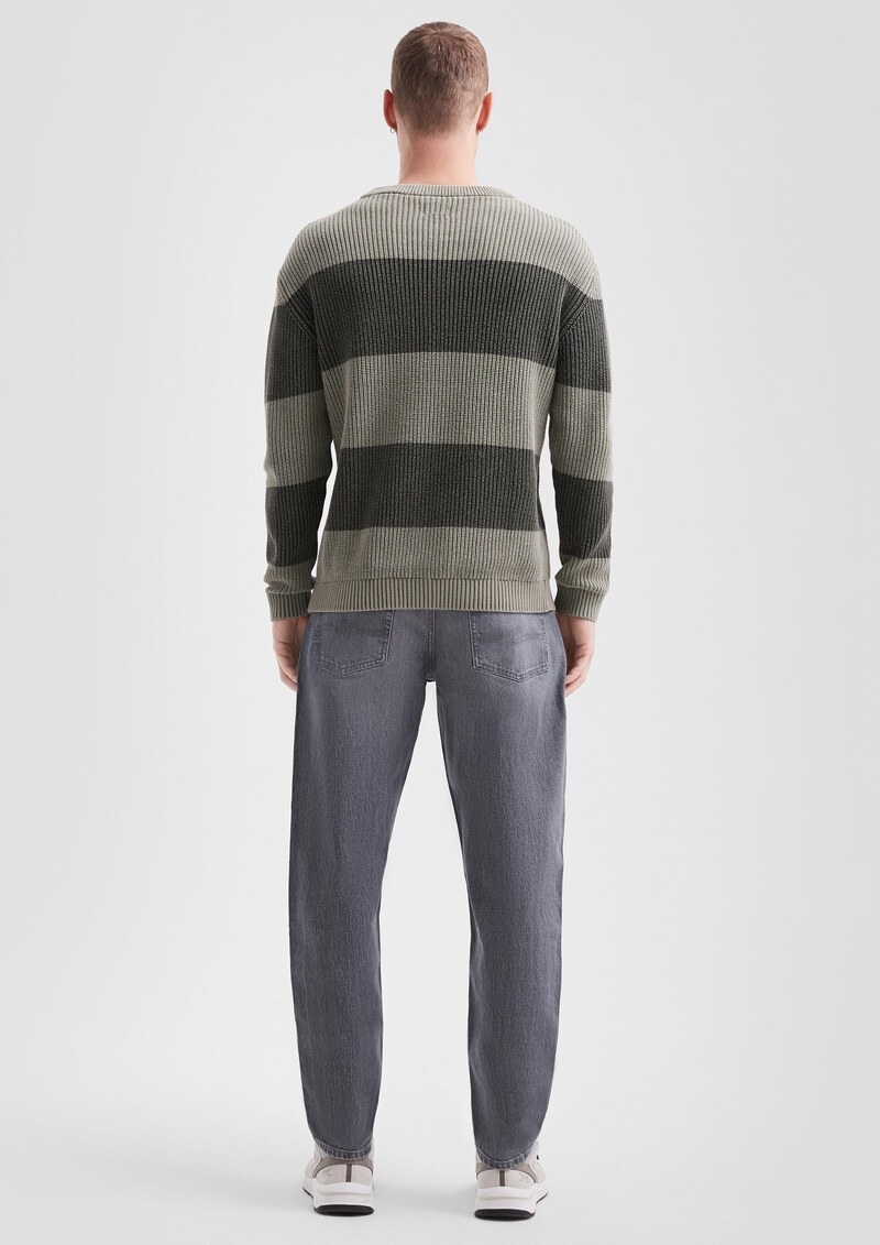 Grobstrickpullover mit Wascheffekt