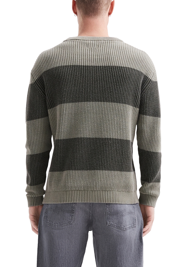 Grobstrickpullover mit Wascheffekt