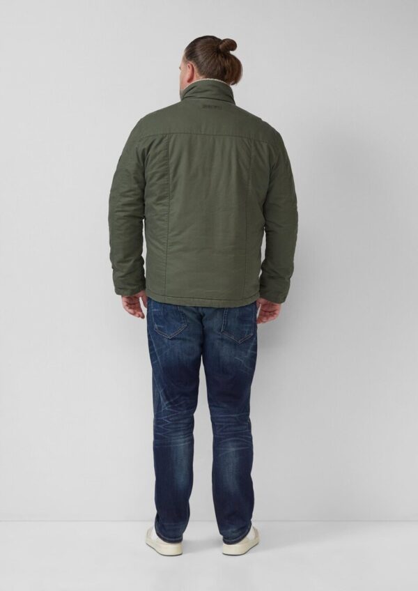 Wattierte Utility-Jacke mit Stehkragen