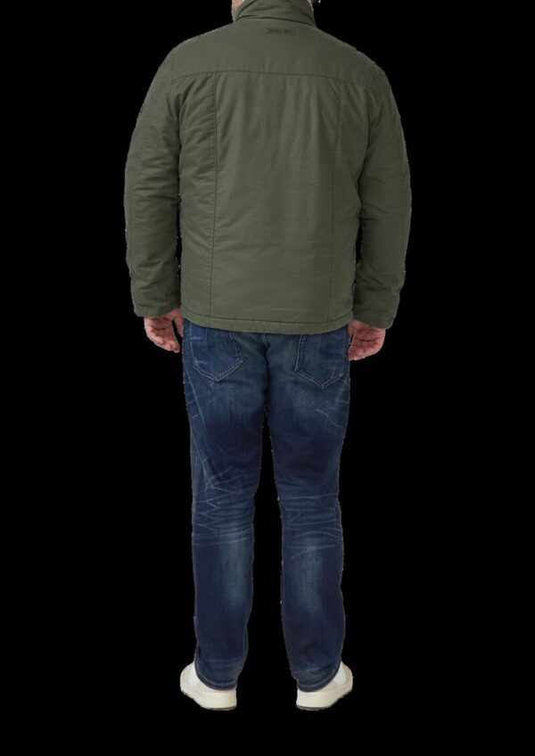 Wattierte Utility-Jacke mit Stehkragen