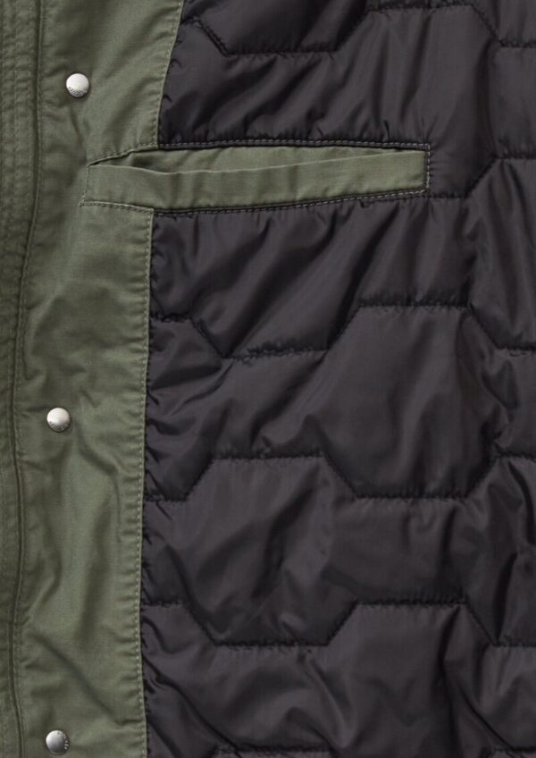 Wattierte Utility-Jacke mit Stehkragen