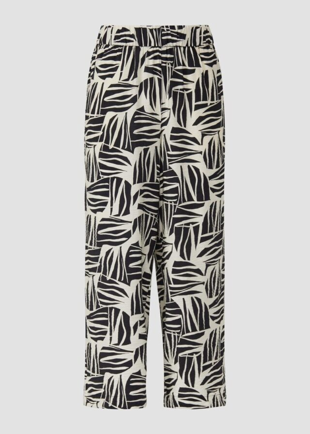 Culotte aus Viskosemix mit All-over-Print