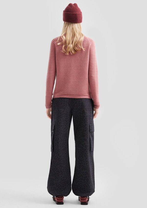 Pullover mit Strukturmuster aus Viskosemix