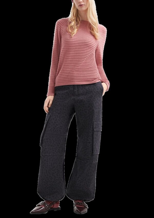 Pullover mit Strukturmuster aus Viskosemix