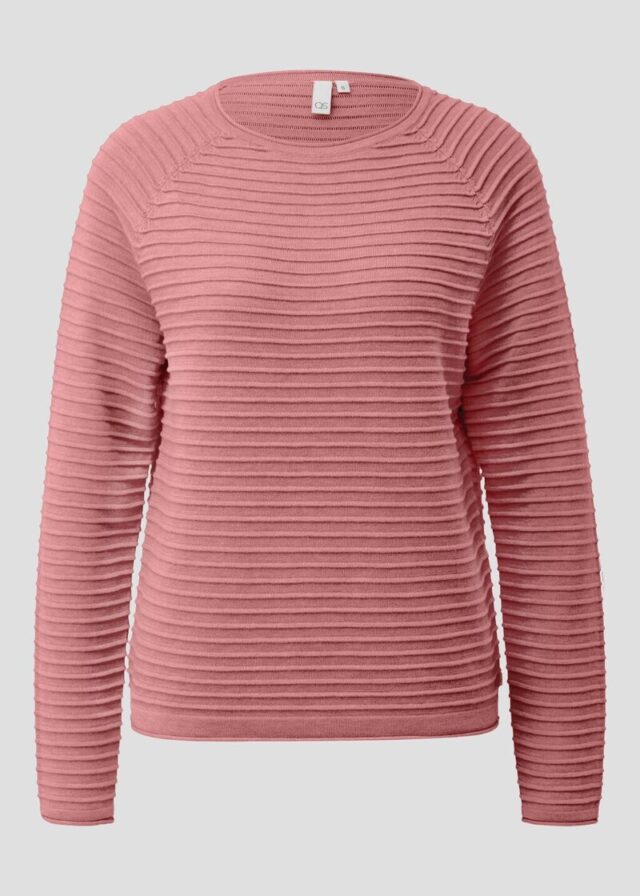 Pullover mit Strukturmuster aus Viskosemix