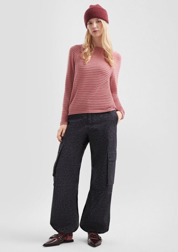 Pullover mit Strukturmuster aus Viskosemix