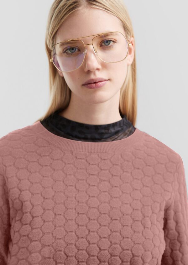 Strickpullover mit Strukturmuster