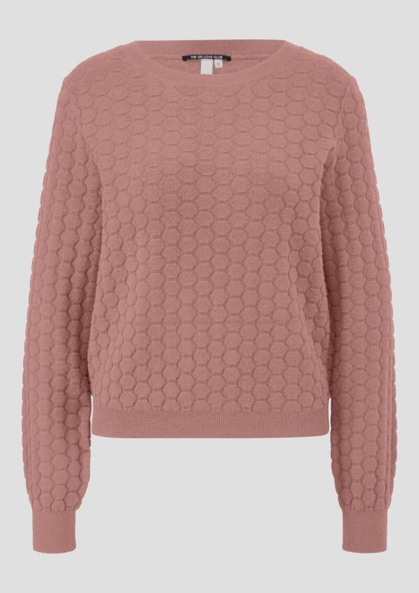 Strickpullover mit Strukturmuster