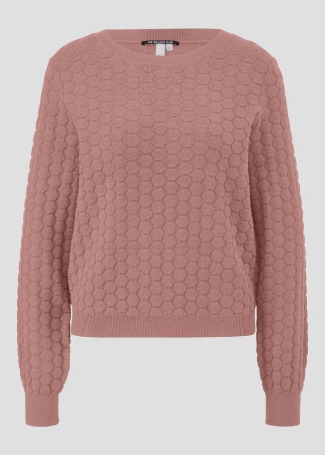 Strickpullover mit Strukturmuster