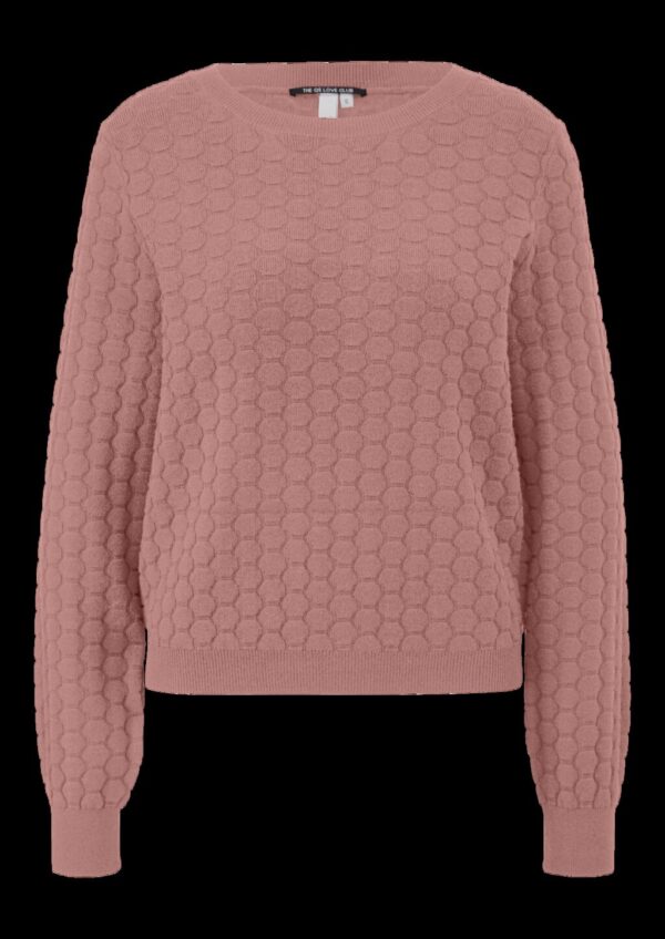 Strickpullover mit Strukturmuster