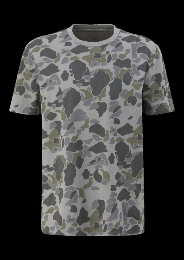 Gewaschenes T-Shirt mit All-over-Print