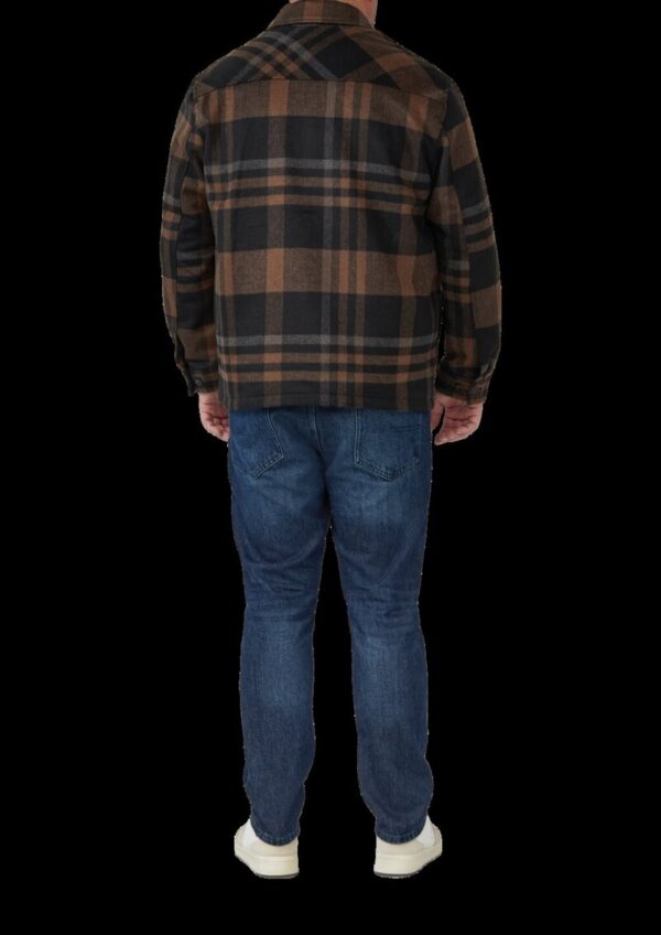 Kariertes Overshirt mit Eingrifftaschen