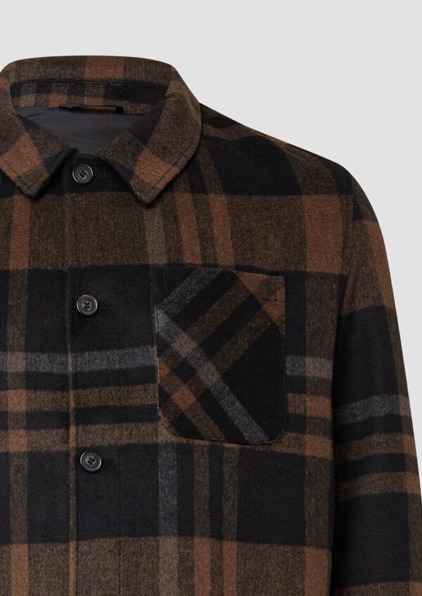 Kariertes Overshirt mit Eingrifftaschen
