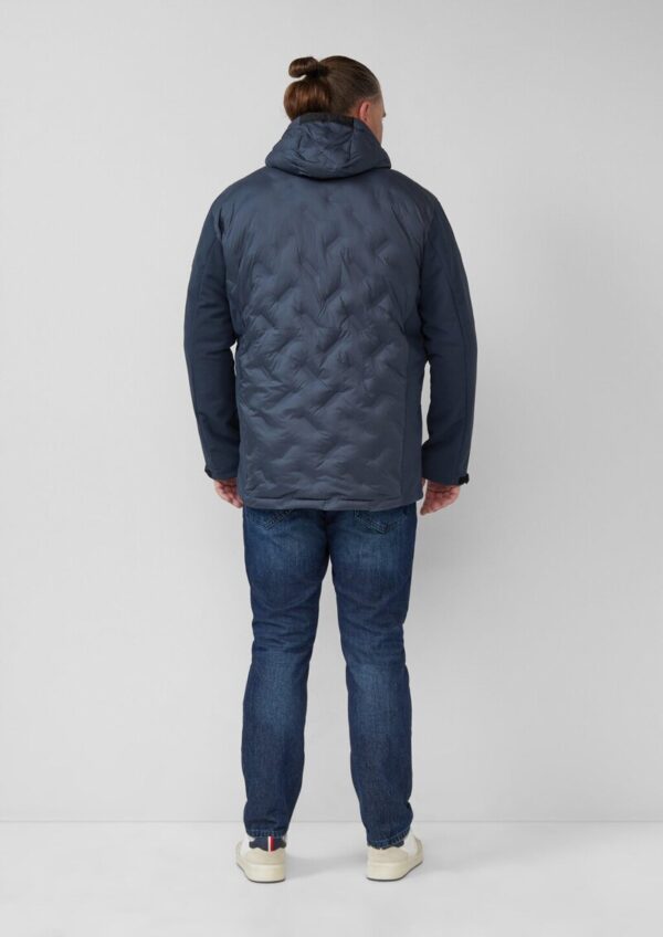 Hybrid-Jacke mit sportiven Details und Kapuze