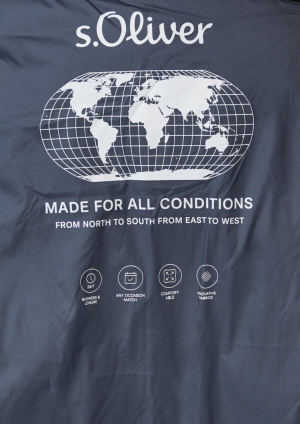 Hybrid-Jacke mit sportiven Details und Kapuze