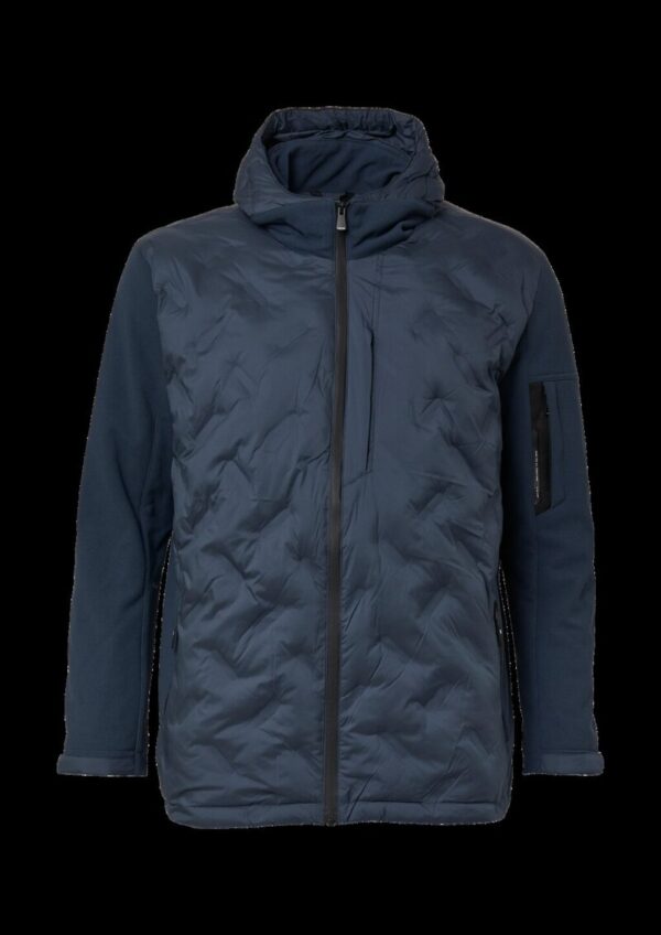 Hybrid-Jacke mit sportiven Details und Kapuze