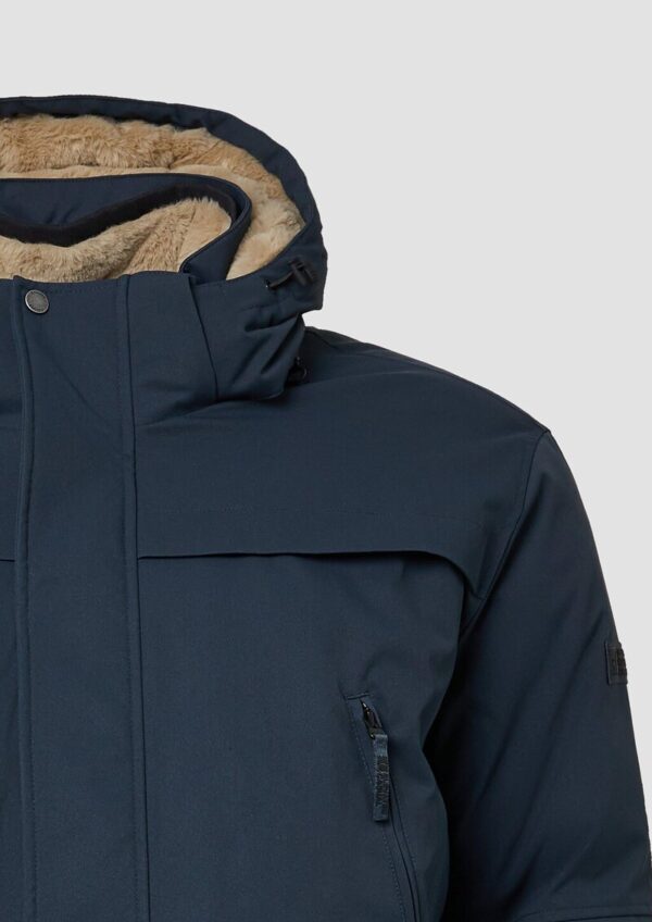 Wasserabweisender Parka mit abnehmbarer Kapuze und Fake-Fur-Futter