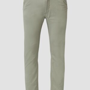 Baumwollhose aus Twill mit Ziernaht