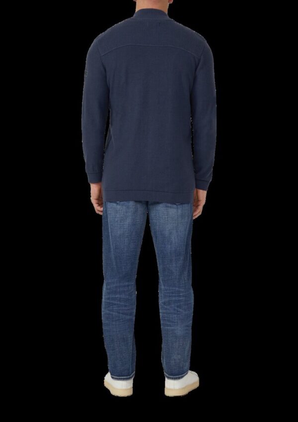 Strickjacke aus Baumwolle mit Troyerkragen