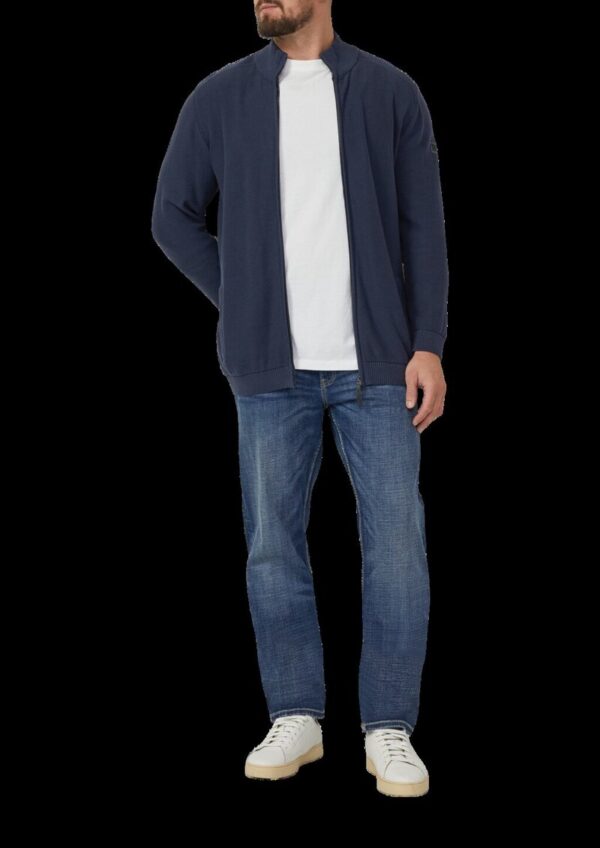 Strickjacke aus Baumwolle mit Troyerkragen