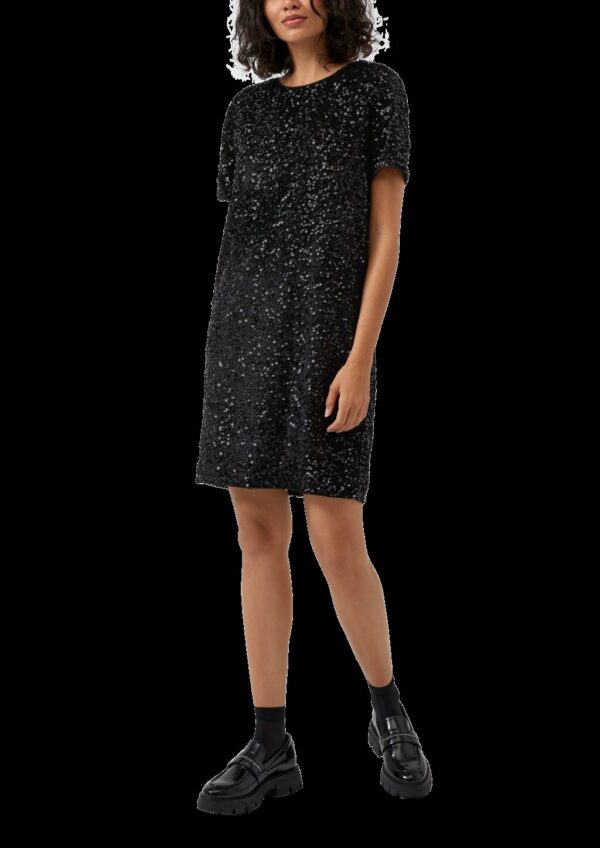 Samtkleid mit Pailletten