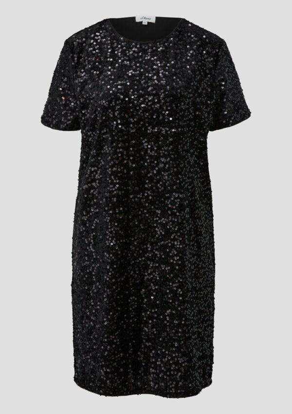 Samtkleid mit Pailletten