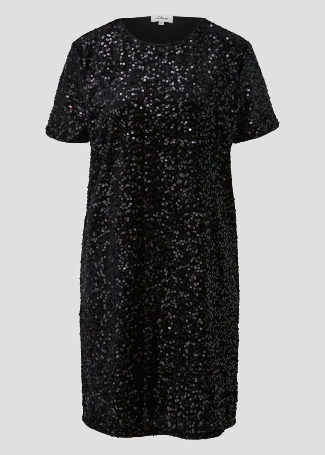 Samtkleid mit Pailletten