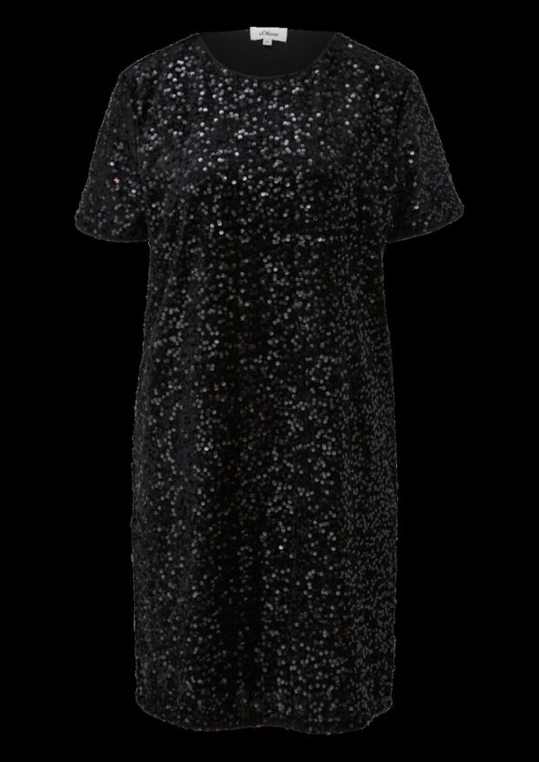 Samtkleid mit Pailletten