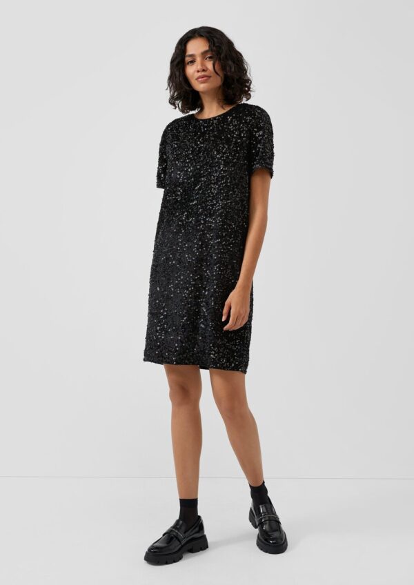 Samtkleid mit Pailletten