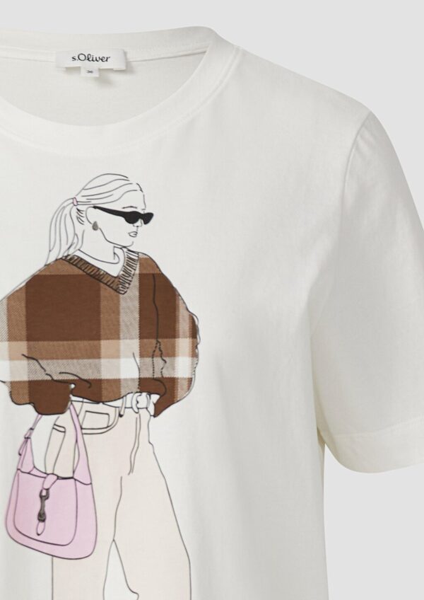 T-Shirt mit Frontprint im Relaxed Fit