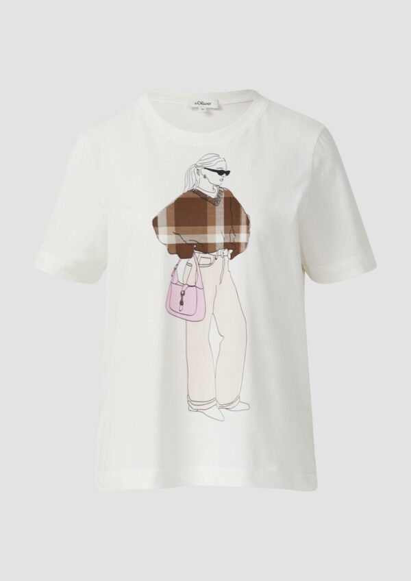 T-Shirt mit Frontprint im Relaxed Fit