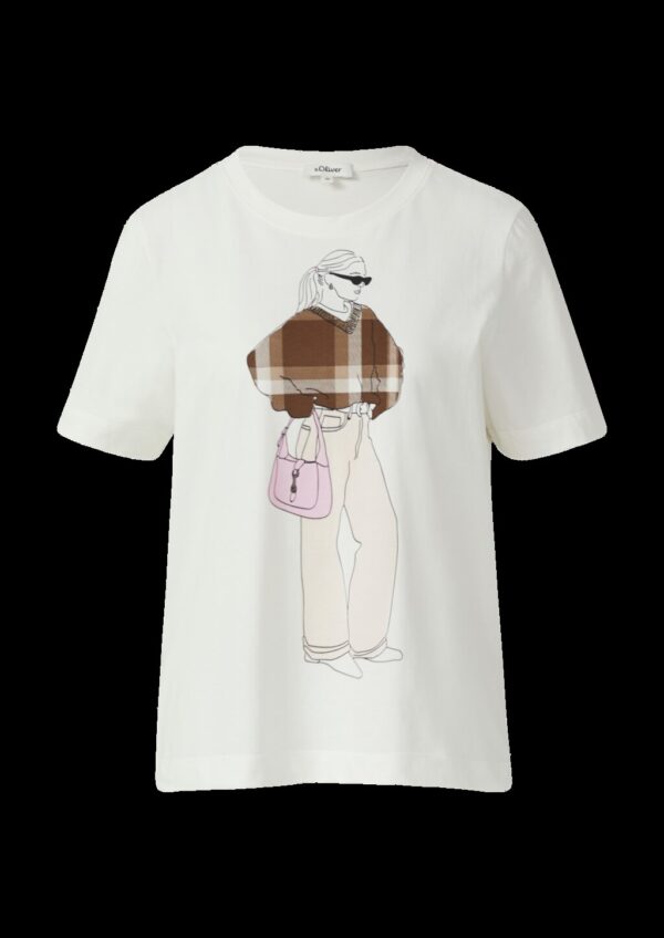 T-Shirt mit Frontprint im Relaxed Fit