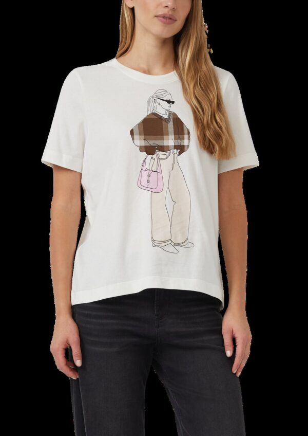 T-Shirt mit Frontprint im Relaxed Fit