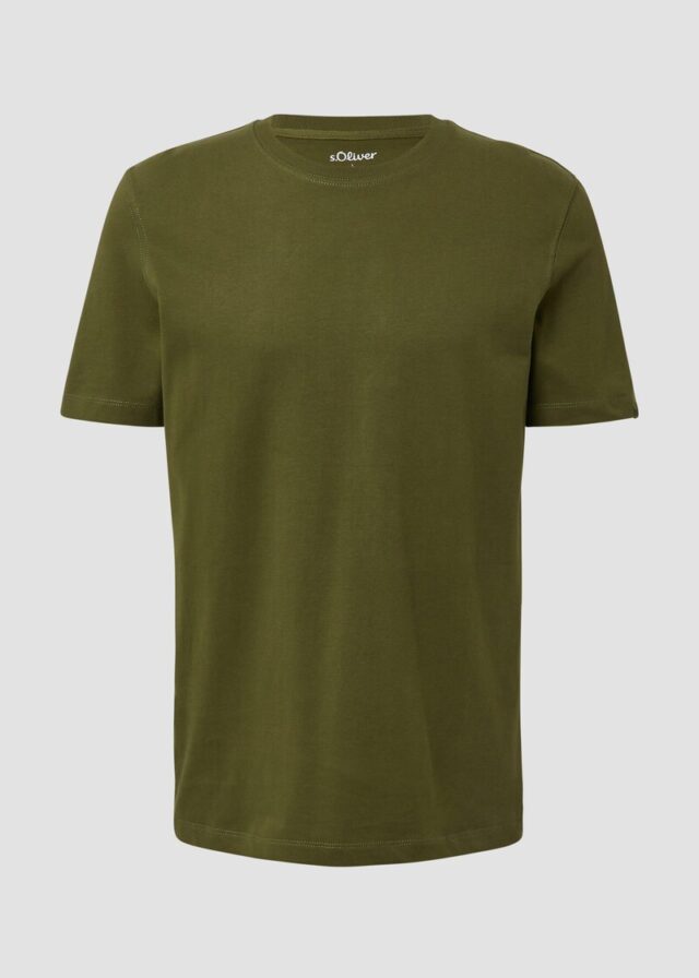 Softes T-Shirt aus Heavy Jersey mit Label-Details