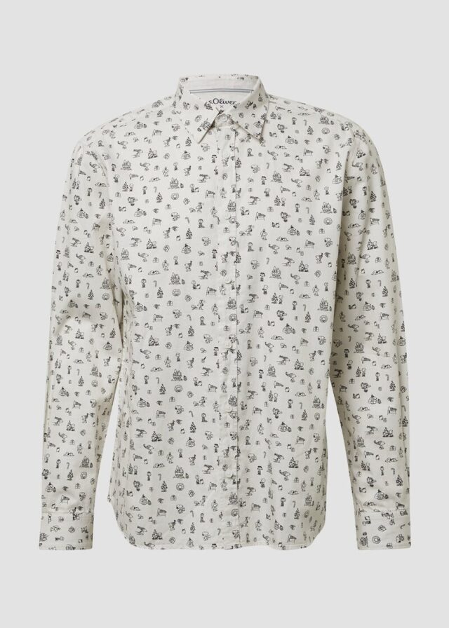 Regular Fit: Hemd mit Peanuts®-Motiv