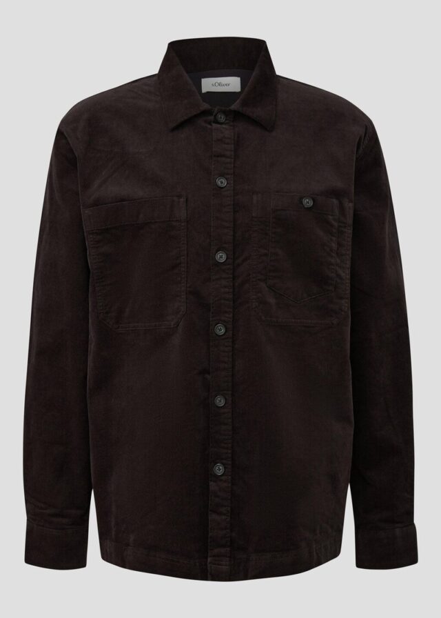 Overshirt aus diagonalem Feincord
