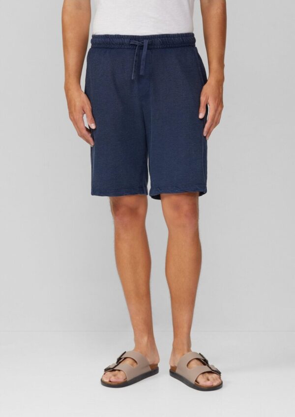 Gewaschene Shorts aus Strukturjersey