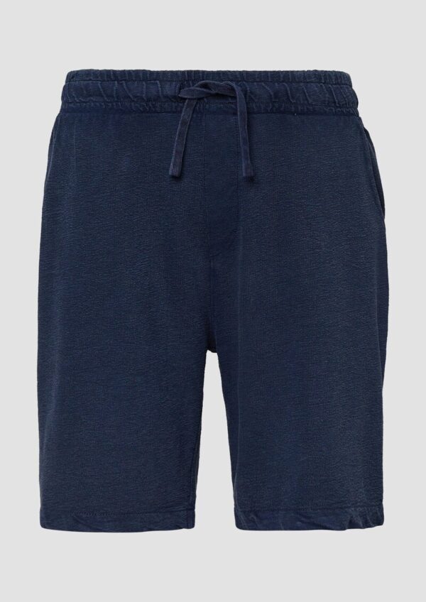 Gewaschene Shorts aus Strukturjersey